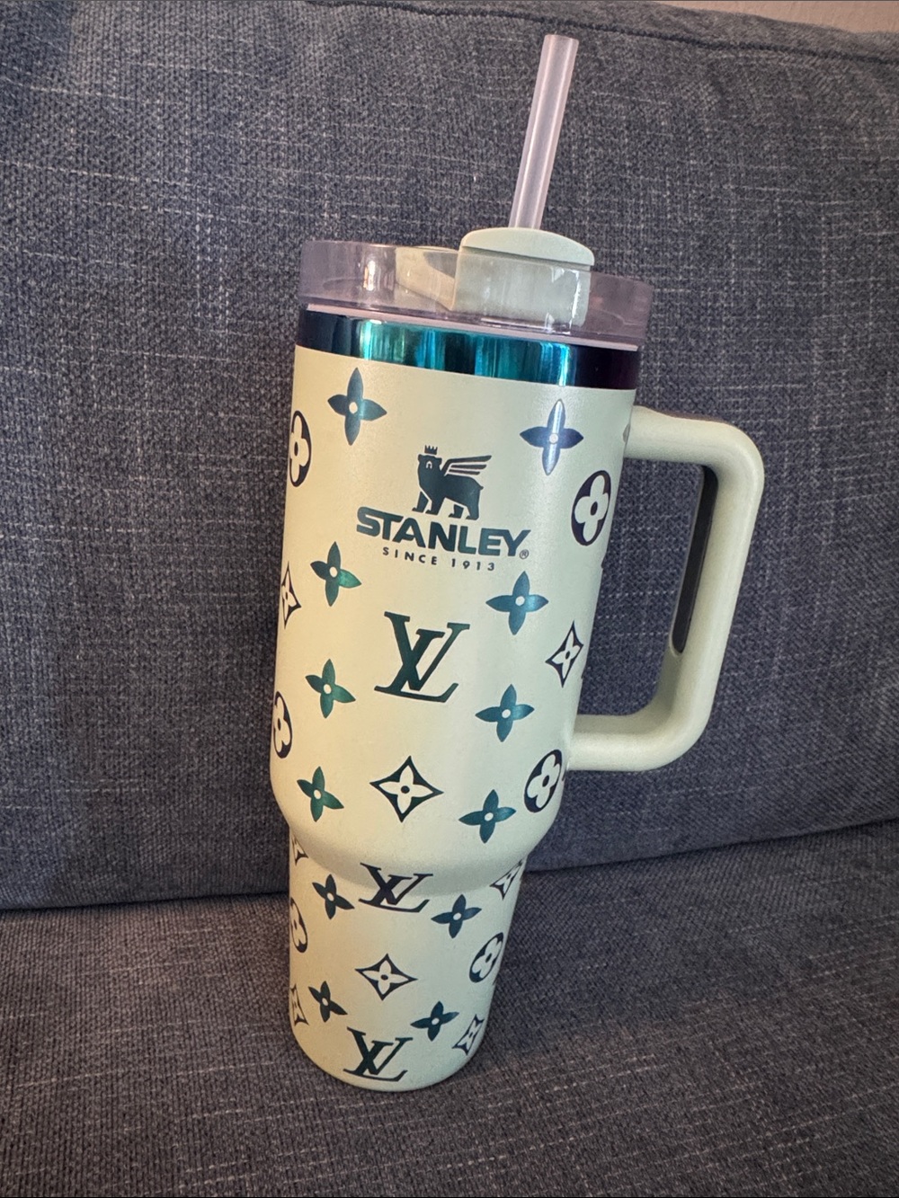 Louis Vuitton Lime Stanley Cup
